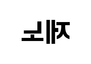 KPOP NCT(엔씨티、エヌシーティー) 제노 (ジェノ) k-pop アイドル名前 ファンサボード 型紙 左右反転