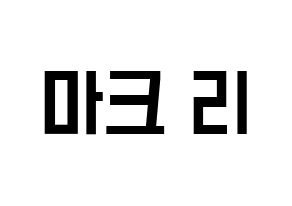 KPOP NCT(엔씨티、エヌシーティー) 마크 (マーク) 名前 応援ボード 作り方 通常