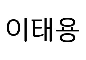 KPOP NCT(엔씨티、エヌシーティー) 태용 (テヨン) プリント用応援ボード型紙、うちわ型紙　韓国語/ハングル文字型紙 通常