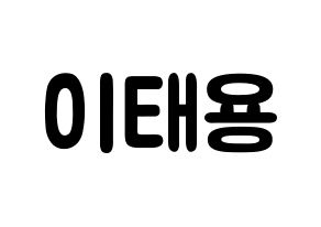 KPOP NCT(엔씨티、エヌシーティー) 태용 (イ・テヨン, テヨン) 応援ボード、うちわ無料型紙、応援グッズ 通常