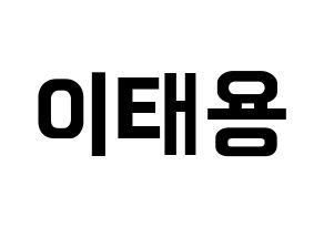 KPOP NCT(엔씨티、エヌシーティー) 태용 (テヨン) k-pop アイドル名前 ファンサボード 型紙 通常