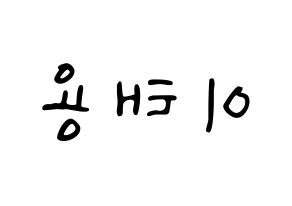 KPOP NCT(엔씨티、エヌシーティー) 태용 (テヨン) 応援ボード ハングル 型紙  左右反転