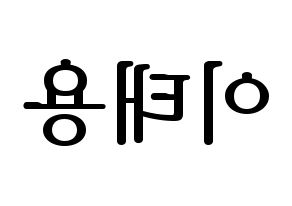 KPOP NCT(엔씨티、エヌシーティー) 태용 (テヨン) プリント用応援ボード型紙、うちわ型紙　韓国語/ハングル文字型紙 左右反転