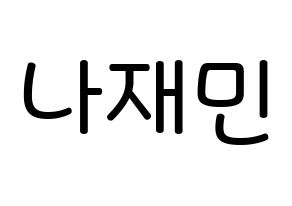 KPOP NCT(엔씨티、エヌシーティー) 재민 (ナ・ジェミン, ジェミン) 無料サイン会用、イベント会用応援ボード型紙 通常