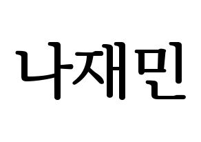 KPOP NCT(엔씨티、エヌシーティー) 재민 (ジェミン) プリント用応援ボード型紙、うちわ型紙　韓国語/ハングル文字型紙 通常