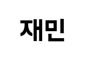 KPOP NCT(엔씨티、エヌシーティー) 재민 (ジェミン) k-pop アイドル名前 ファンサボード 型紙 通常