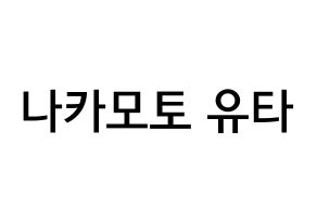 KPOP NCT(엔씨티、エヌシーティー) 유타 (中本悠太, ユウタ) 無料サイン会用、イベント会用応援ボード型紙 通常