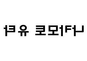 KPOP NCT(엔씨티、エヌシーティー) 유타 (中本悠太, ユウタ) 応援ボード、うちわ無料型紙、応援グッズ 左右反転