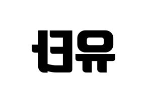 KPOP NCT(엔씨티、エヌシーティー) 유타 (ユウタ) コンサート用　応援ボード・うちわ　韓国語/ハングル文字型紙 左右反転
