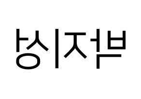 KPOP NCT(엔씨티、エヌシーティー) 지성 (チソン) プリント用応援ボード型紙、うちわ型紙　韓国語/ハングル文字型紙 左右反転