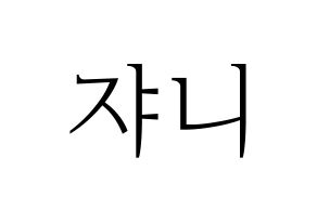 KPOP NCT(엔씨티、エヌシーティー) 쟈니 (ジャニー) 応援ボード・うちわ　韓国語/ハングル文字型紙 通常