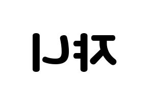 KPOP NCT(엔씨티、エヌシーティー) 쟈니 (ジャニー) 応援ボード・うちわ　韓国語/ハングル文字型紙 左右反転