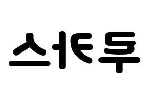 KPOP NCT(엔씨티、エヌシーティー) 루카스 (ルーカス) 応援ボード・うちわ　韓国語/ハングル文字型紙 左右反転