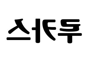 KPOP NCT(엔씨티、エヌシーティー) 루카스 (ルーカス) コンサート用　応援ボード・うちわ　韓国語/ハングル文字型紙 左右反転