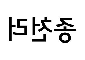 KPOP NCT(엔씨티、エヌシーティー) 천러 (ジョン・チェンラー, チョンロ) 無料サイン会用、イベント会用応援ボード型紙 左右反転