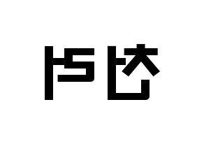 KPOP NCT(엔씨티、エヌシーティー) 천러 (ジョン・チェンラー, チョンロ) 応援ボード、うちわ無料型紙、応援グッズ 左右反転