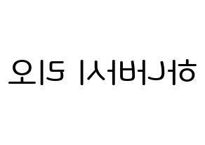 KPOP NiziU(니지유、ニジュー) 리오 (花橋梨緒, 梨緒) 無料サイン会用、イベント会用応援ボード型紙 左右反転