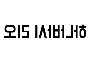 KPOP NiziU(니지유、ニジュー) 리오 (梨緒) 名前 応援ボード 作り方 左右反転