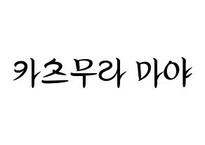 KPOP NiziU(니지유、ニジュー) 마야 (摩耶) k-pop 応援ボード メッセージ 型紙 通常