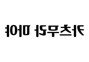 KPOP NiziU(니지유、ニジュー) 마야 (摩耶) コンサート用　応援ボード・うちわ　韓国語/ハングル文字型紙 左右反転