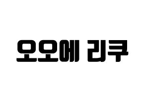 KPOP NiziU(니지유、ニジュー) 리쿠 (梨久) コンサート用　応援ボード・うちわ　韓国語/ハングル文字型紙 通常