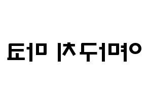 KPOP NiziU(니지유、ニジュー) 마코 (山口真子, 真子) 応援ボード、うちわ無料型紙、応援グッズ 左右反転