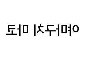 KPOP NiziU(니지유、ニジュー) 마코 (山口真子, 真子) 無料サイン会用、イベント会用応援ボード型紙 左右反転