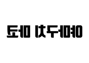 KPOP NiziU(니지유、ニジュー) 마코 (真子) コンサート用　応援ボード・うちわ　韓国語/ハングル文字型紙 左右反転