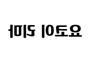 KPOP NiziU(니지유、ニジュー) 리마 (里茉) コンサート用　応援ボード・うちわ　韓国語/ハングル文字型紙 左右反転