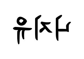 KPOP NiziU(니지유、ニジュー) k-pop ボード ハングル表記 言葉 左右反転