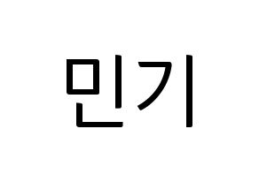 KPOP NU'EST(뉴이스트、ニューイースト) 렌 (レン) コンサート用　応援ボード・うちわ　韓国語/ハングル文字型紙 通常