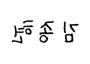 KPOP NU'EST(뉴이스트、ニューイースト) 제이알 (JR) k-pop アイドル名前 ファンサボード 型紙 左右反転