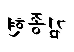 KPOP NU'EST(뉴이스트、ニューイースト) 제이알 (JR) 応援ボード ハングル 型紙  左右反転