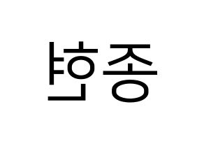 KPOP NU'EST(뉴이스트、ニューイースト) 제이알 (JR) プリント用応援ボード型紙、うちわ型紙　韓国語/ハングル文字型紙 左右反転