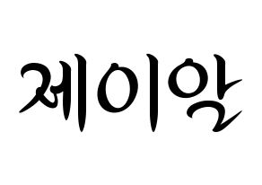 KPOP NU'EST(뉴이스트、ニューイースト) 제이알 (JR) k-pop 応援ボード メッセージ 型紙 通常