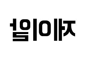 KPOP NU'EST(뉴이스트、ニューイースト) 제이알 (JR) k-pop アイドル名前 ファンサボード 型紙 左右反転