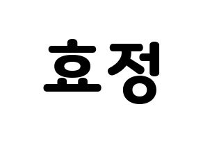 KPOP OH MY GIRL(오마이걸、オーマイガール) 효정 (ヒョジョン) 応援ボード・うちわ　韓国語/ハングル文字型紙 通常