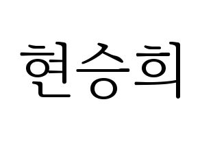 KPOP OH MY GIRL(오마이걸、オーマイガール) 승희 (スンヒ) 応援ボード・うちわ　韓国語/ハングル文字型紙 通常