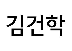 KPOP ONEUS(원어스、ワナス) 이도 (キム･ゴナク, イド) 無料サイン会用、イベント会用応援ボード型紙 通常