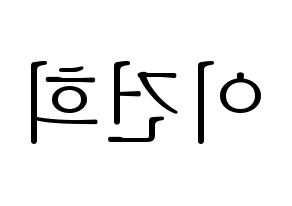 KPOP ONEUS(원어스、ワナス) 건희 (ゴニ) 応援ボード・うちわ　韓国語/ハングル文字型紙 左右反転