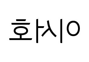 KPOP ONEUS(원어스、ワナス) 서호 (ソホ) コンサート用　応援ボード・うちわ　韓国語/ハングル文字型紙 左右反転
