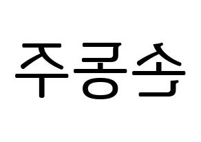 KPOP ONEUS(원어스、ワナス) 시온 (シオン) プリント用応援ボード型紙、うちわ型紙　韓国語/ハングル文字型紙 左右反転