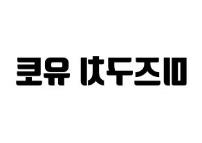 KPOP ONF(온앤오프、オンエンオフ) 유 (ユー) コンサート用　応援ボード・うちわ　韓国語/ハングル文字型紙 左右反転