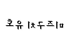 KPOP ONF(온앤오프、オンエンオフ) 유 (ユー) 応援ボード ハングル 型紙  左右反転