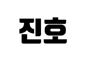 KPOP PENTAGON(펜타곤、ペンタゴン) 진호 (ジノ) コンサート用　応援ボード・うちわ　韓国語/ハングル文字型紙 通常