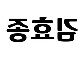 KPOP PENTAGON(펜타곤、ペンタゴン) 이던 (イドン) コンサート用　応援ボード・うちわ　韓国語/ハングル文字型紙 左右反転