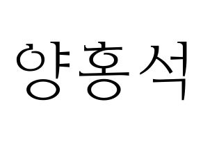 KPOP PENTAGON(펜타곤、ペンタゴン) 홍석 (ホンソク) 応援ボード・うちわ　韓国語/ハングル文字型紙 通常