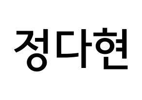 KPOP RCPC(로켓펀치、ロケットパンチ) 다현 (チョン・ダヒョン, ダヒョン) 無料サイン会用、イベント会用応援ボード型紙 通常