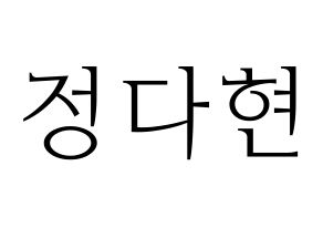 KPOP RCPC(로켓펀치、ロケットパンチ) 다현 (ダヒョン) 応援ボード・うちわ　韓国語/ハングル文字型紙 通常