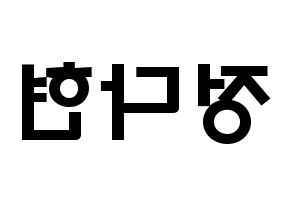 KPOP RCPC(로켓펀치、ロケットパンチ) 다현 (チョン・ダヒョン, ダヒョン) 応援ボード、うちわ無料型紙、応援グッズ 左右反転